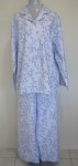 Ladies Pyjamas Schrank Rana Blue Flannel
